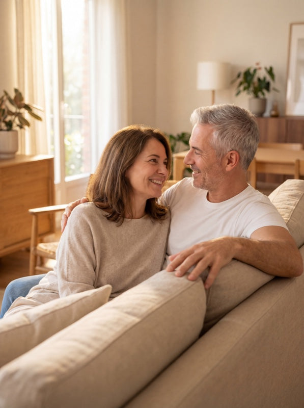Man confidently using NeuroPulse at home