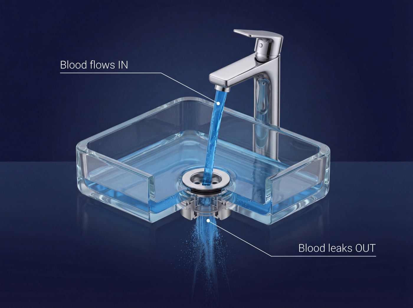 The Faucet & Drain Problem — blood flows in but leaks out through a weak pelvic floor